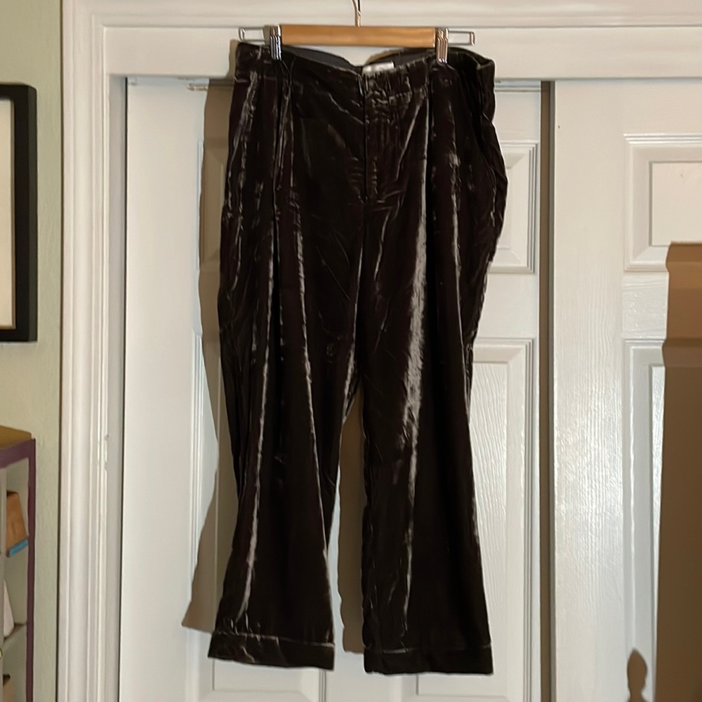 ettitwa by Anthropologie velvet pants